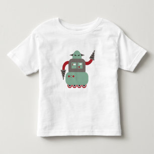 T-shirts Robô De Driller Retro Engraçado