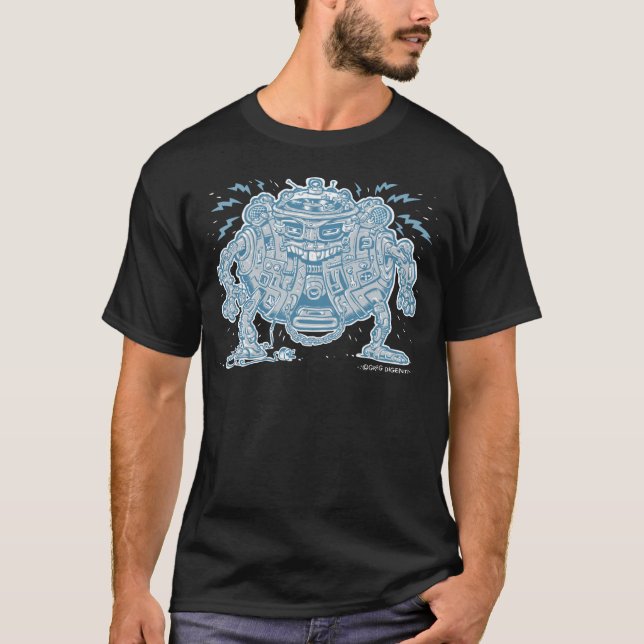 T-shirts Robô do DJ (Frente)