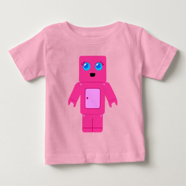 T-shirts Robô Rosa (Frente)