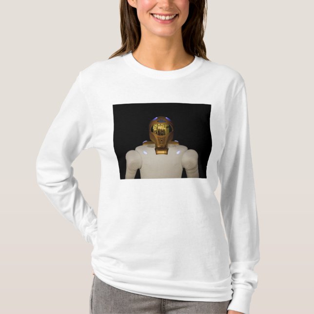 T-shirts Robonaut 2, um hel astronauta humanoide com destre (Frente)