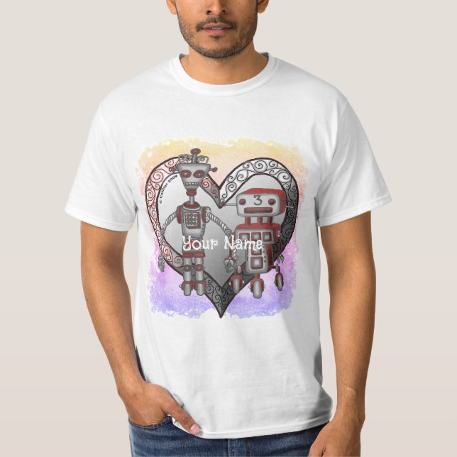 t-shirts Robot Love (Frente)