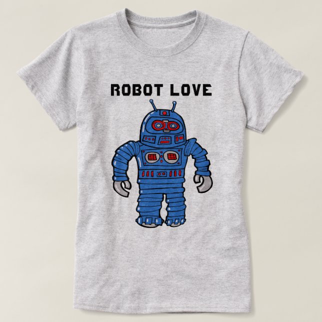 T-shirts Robot Love (Frente do Design)