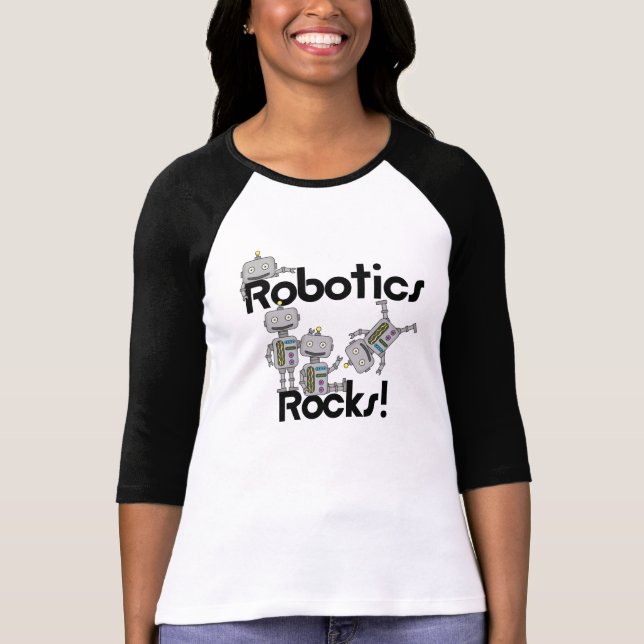 T-shirts Robotics Rocks (Frente)
