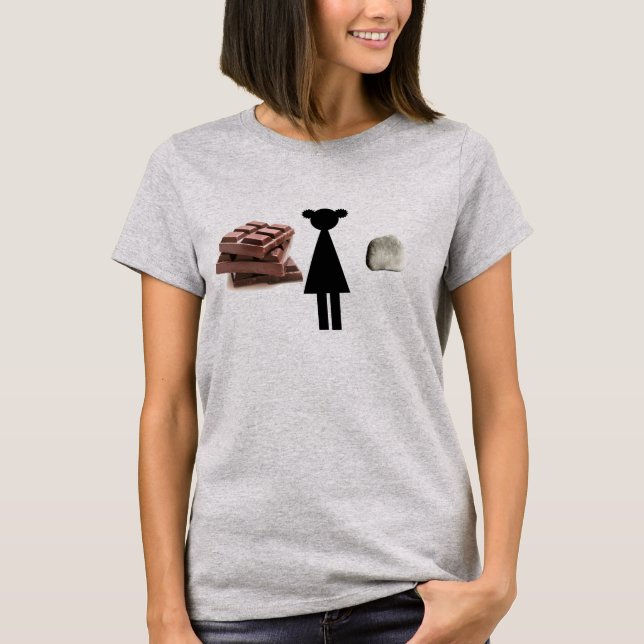 T-shirts Rocha de Chocolate Girls! (Frente)