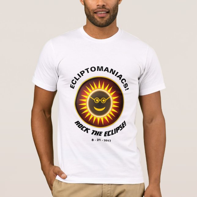 T-shirts Rocha de Ecliptomaniacs o eclipse! (Frente)