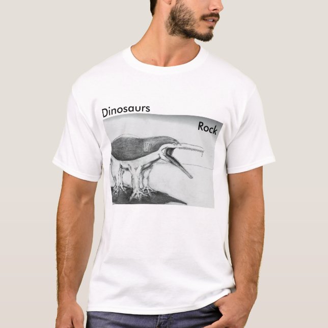 T-shirts Rocha dos dinossauros (Frente)