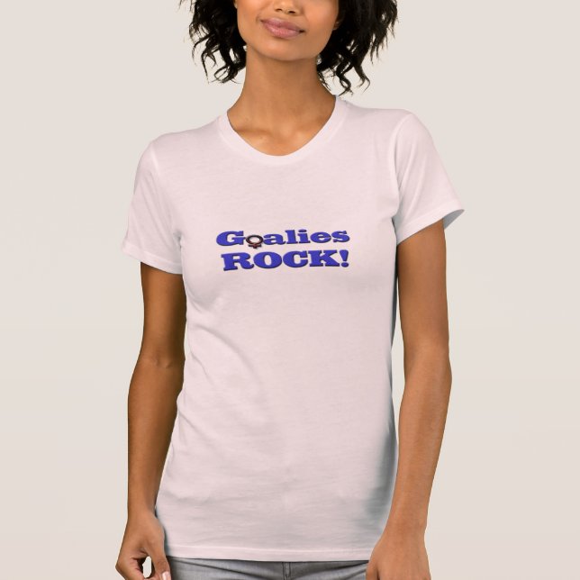 T-shirts ROCHA dos Goalies! - Símbolo fêmea (Frente)