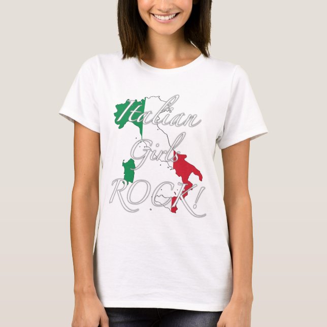 T-shirts Rocha italiana das meninas! (Frente)