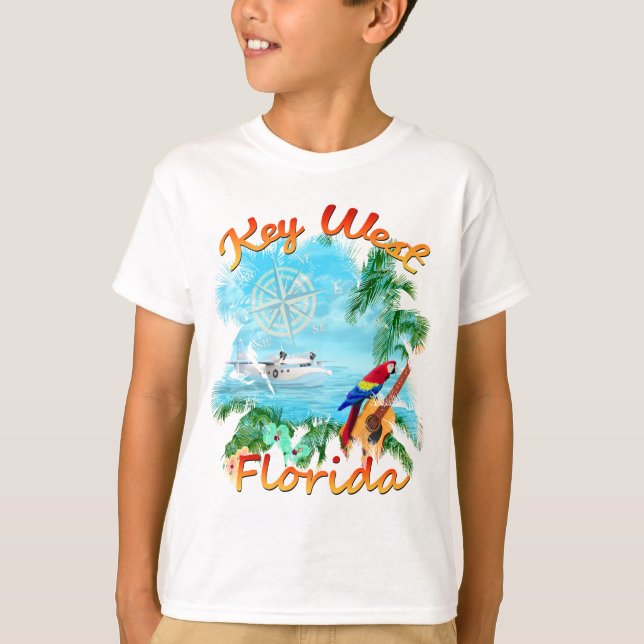T-shirts Rocha tropical de Key West (Frente)