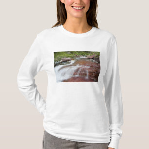 T-shirts Rocha vermelha em Baring Creek no Glacier National