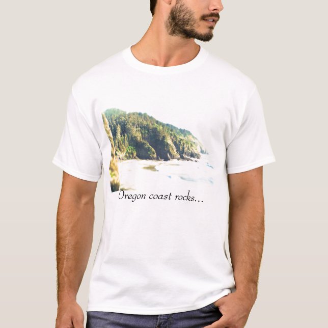 T-shirts Rochas da costa de Oregon… (Frente)
