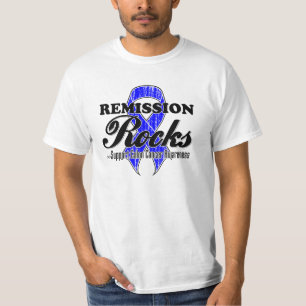 T-shirts Rochas da remissão - consciência do cancro do