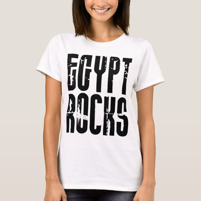 T-shirts Rochas de Egipto (Frente)