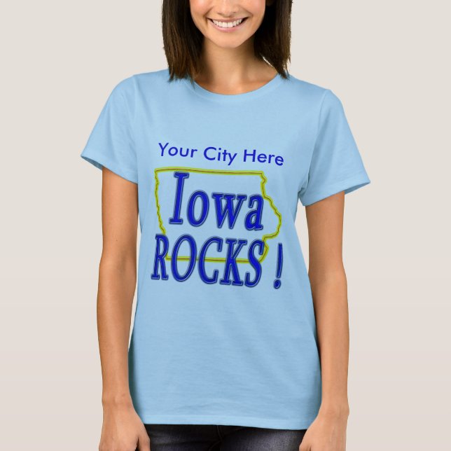 T-shirts Rochas de Iowa! (Frente)