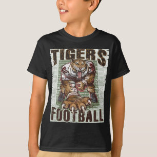 T-shirts Rochas do futebol dos tigres por estúdios de Mudg