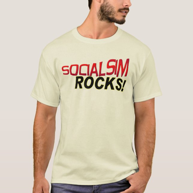 T-shirts rochas do socialismo (Frente)