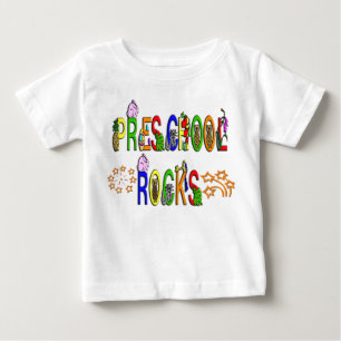 T-shirts Rochas prées-escolar - estrelas