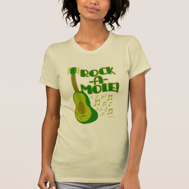 T-shirts Rock A Mole Funny Avocado Cartoon Slogan Art (Frente)