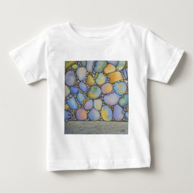 T-shirts Rock and Pebbles do Rio Pastel (Frente)