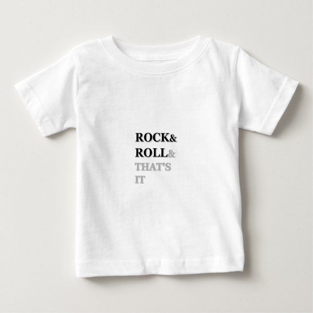 T-shirts Rock and Roll E é isso (Frente)