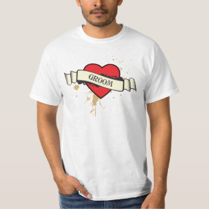T-shirts Rock and Roll Grungy Heart