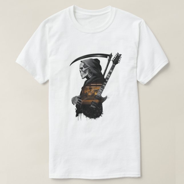 T-shirts rock and skull (Frente do Design)