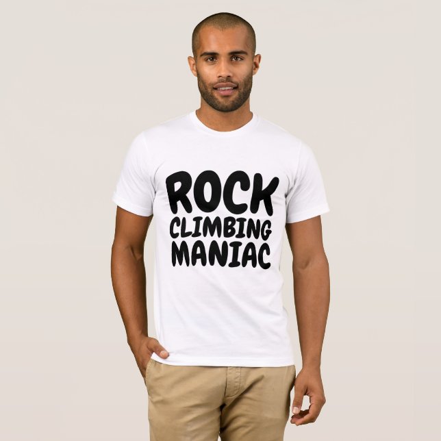 T-shirts ROCK CLIMBING MANIAC (Frente Completa)