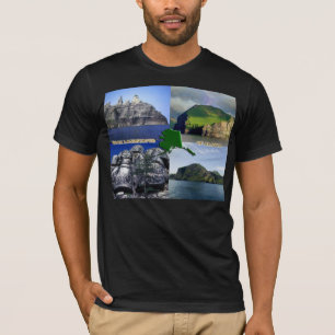 T-shirts Rock Landscapes da Colagem do Alasca