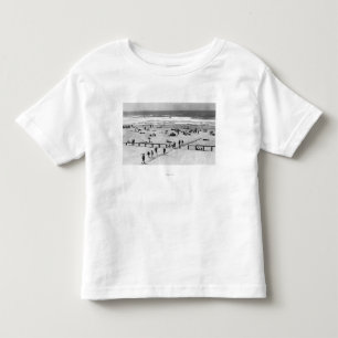 T-shirts Rockaway, cena da praia de Oregon e nadadores