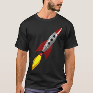 T-shirts Rocket retro 3d