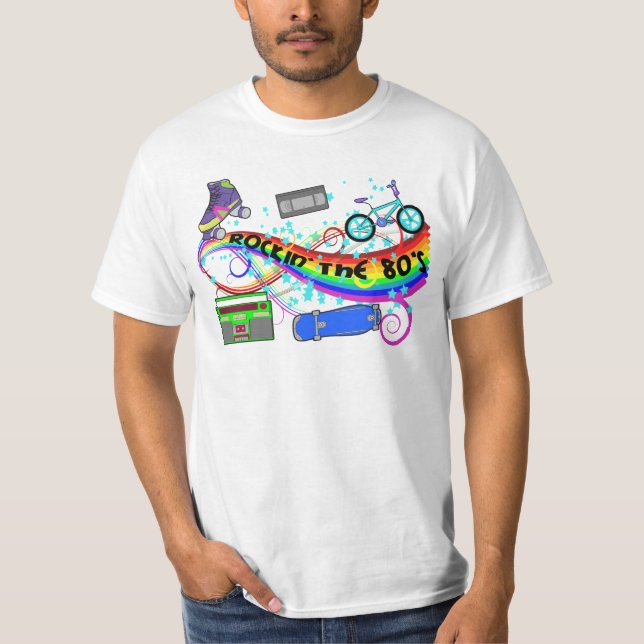 T-shirts Rockin o anos 80 (Frente)