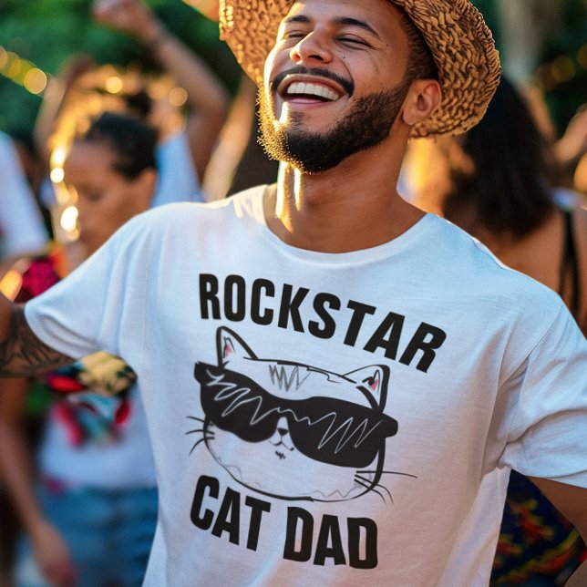 T-Shirts ROCKSTAR, PAI CAT (Criador carregado)