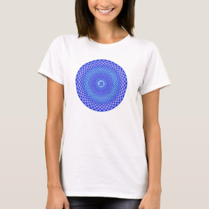 T-shirts Roda de meditação da flor de Lótus Roxo OM