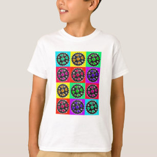 T-shirts Rodas dentadas POPART--Presentes Biking do