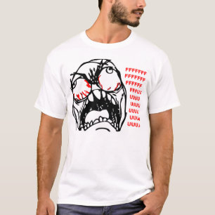 T-shirts rofl super do meme da cara da raiva