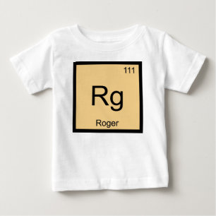 T-shirts Roger Name Chemistry Elemento Periódico Mesa
