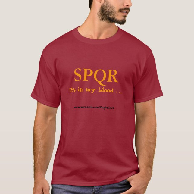 T-shirts Roma - está em meu sangue… (Frente)