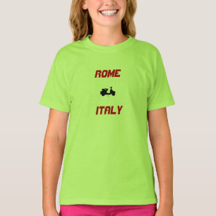 T-shirts Roma, Itália (Região Lazio) Crianças de Scooter