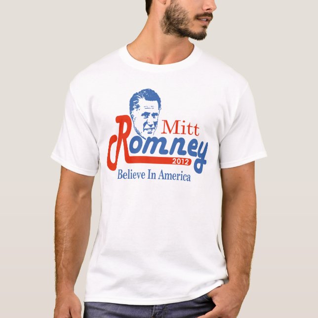T-shirts Romney Acredita (Frente)