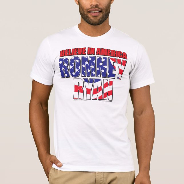 T-shirts Romney e Ryan (Frente)