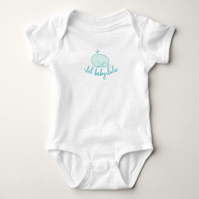 T-shirts Romper de Lulu do bebê de Lil (Frente)