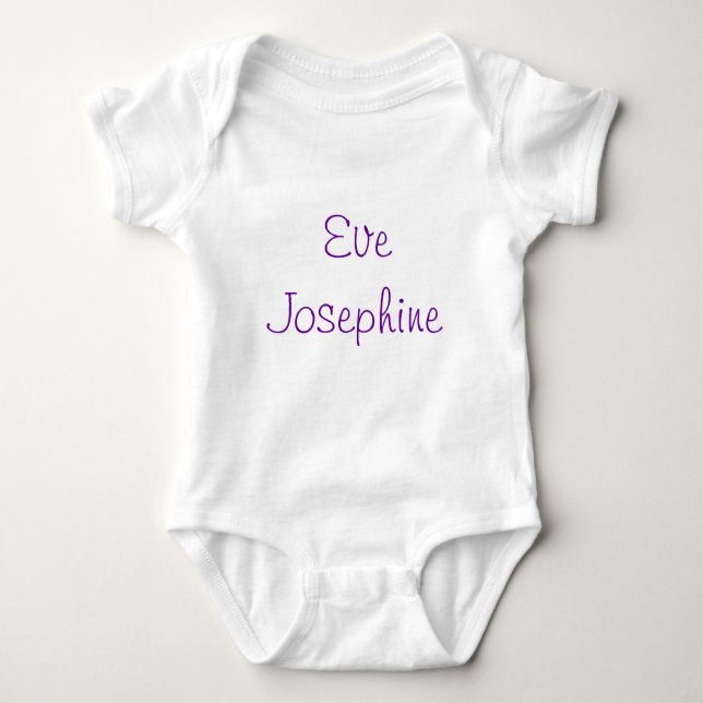T-shirts Romper personalizado do bebê (Frente)