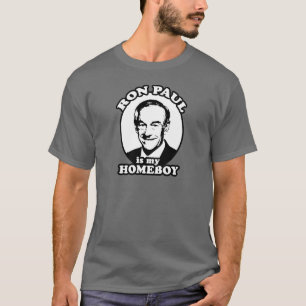 T-shirts Ron Paul é meu ficar em casa