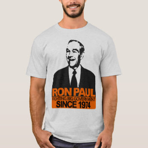 T-shirts Ron Paul - o governo grande de combate
