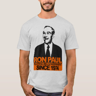 T-shirts Ron Paul - o governo grande de combate
