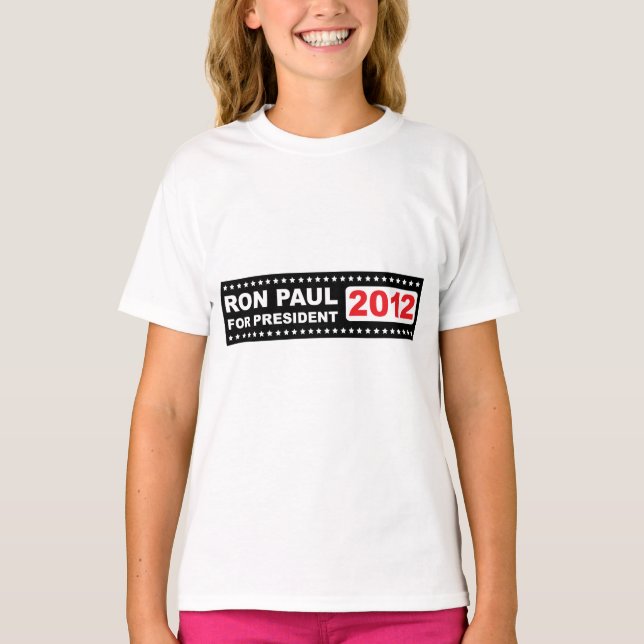 T-shirts Ron Paul para o Presidente 2012 (Frente)