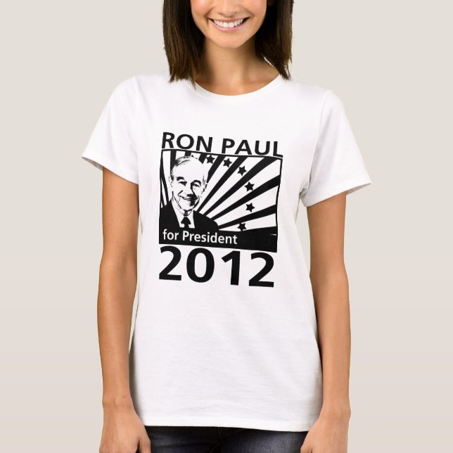 T-shirts Ron Paul para o presidente 2012 (Frente)