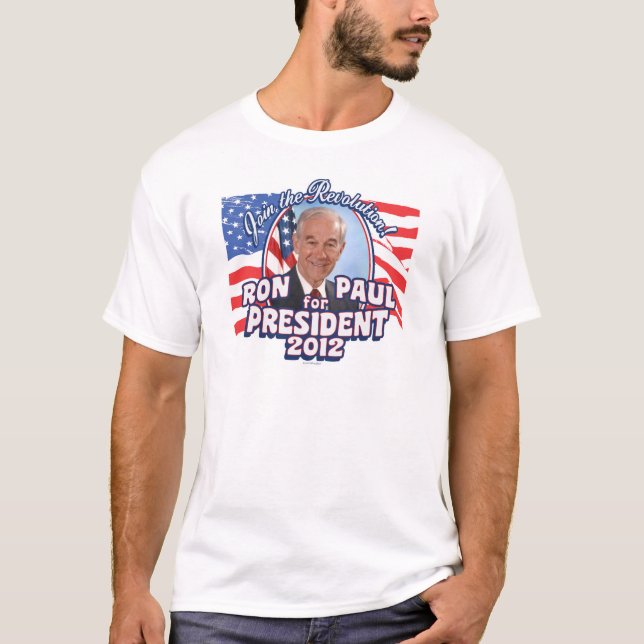 T-shirts Ron Paul Presidente 2012 (Frente)
