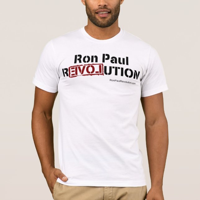 T-shirts Ron Paul T cabido revolução (Frente)