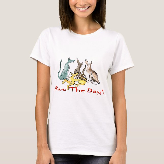 T-shirts roo do galgo (Frente)
